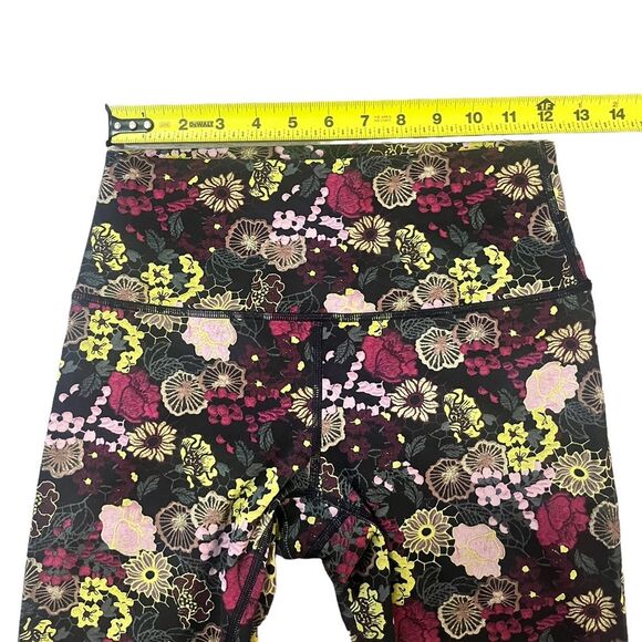 Lululemon Wunder Under Crop Fleurolace High Rise Size 6 - Picture 7 of 9